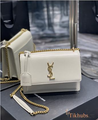 YSL White With Gold Hardware Size 442906 22 x 16 x 8 cm - 1