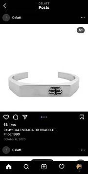 Balenciaga Vintage Bracelet Silver - 6