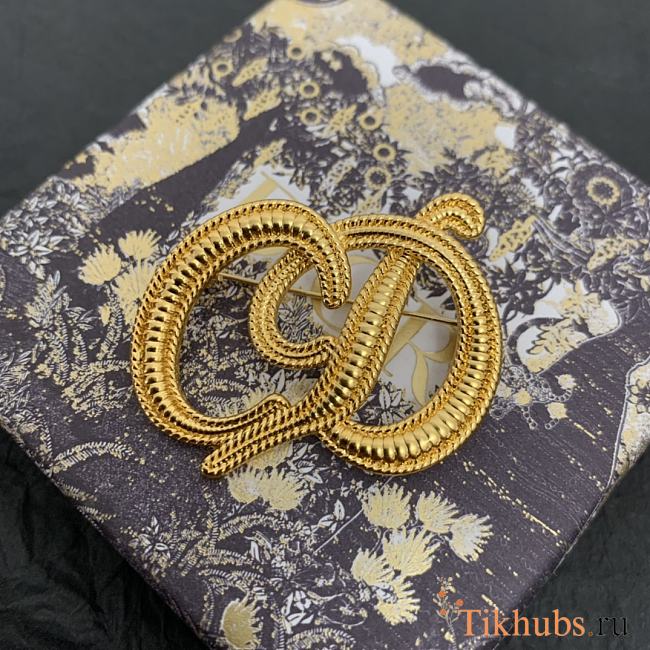 Dior letter brooch - 1