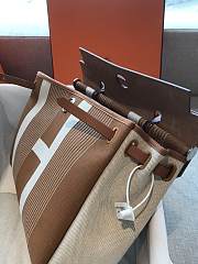 Hermes Herbag PM Brown Size 25 x 31 x 10 cm - 5