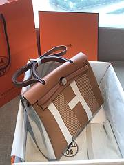 Hermes Herbag PM Brown Size 25 x 31 x 10 cm - 2