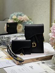 Dior Saddle Multifunction Pouch Black Size 18.5 x 12 x 7.5 cm - 1