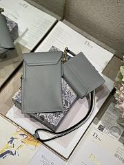 Dior Saddle Multifunction Pouch Grey Size 18.5 x 12 x 7.5 cm - 2