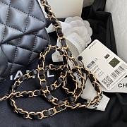 Chanel Lambskin Mini Flap Bag Gold-Tone Metal Black Size 20cm - 5