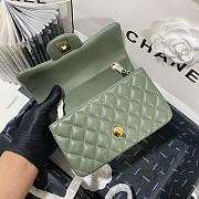 Chanel Lambskin Mini Flap Bag Gold-Tone Metal Light Green Size 20cm - 5