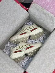 Gucci Rhyton leather Gucci Logo sneaker White 528892  - 3