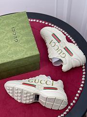 Gucci Rhyton leather Gucci Logo sneaker White 528892  - 2