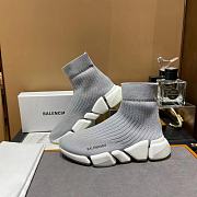 Balenciaga Speed 2.0 LT Knit Sole sock sneakers Grey 63683 - 2