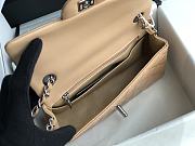 Chanel CF Big Mini Patent Leather Small Bag Beige (Gold lock) 1116 Size 20 cm - 2