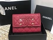 Chanel CC Small Wallet Red Wine 84447 Size 15 cm - 2