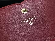 Chanel CC Small Wallet Red Wine 84447 Size 15 cm - 6