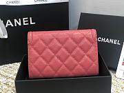 Chanel CC Small Wallet Dark Pink 84447 Size 15 cm - 5