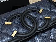 Chanel CC Small Wallet Dark Blue 84447 Size 15 cm - 2