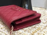 Chanel WOC 84448 Red Wine Size 19.5 × 3.5 × 12 cm - 6