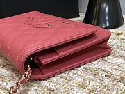 Chanel WOC 84448 Dark Pink Size 19.5 × 3.5 × 12 cm - 5