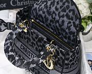 Dior Lady Leopard Print M8002 Size 24 x 20 x 11 cm - 5