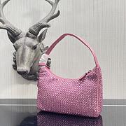 Prada Satin mini-bag with artificial crystals Pink Size 22 x 12 x 6 cm - 3