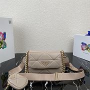 Prada Three-In-One Female Bag Beige 1BD292 Size 21 x 16 x 7 cm - 1