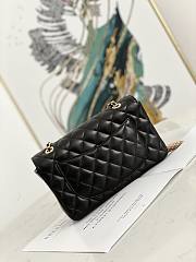 Chanel Flap Bag CC Logo Black 9913 Size 23 x 14 x 7 cm - 3