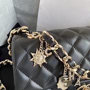 Chanel Flap Bag Lambskin Black AS2326 Size 20 x 12 x 6 cm - 5