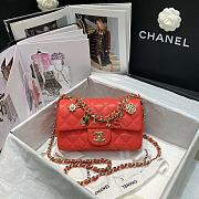 Chanel Flap Bag Lambskin Orange AS2326 Size 20 x 12 x 6 cm - 1