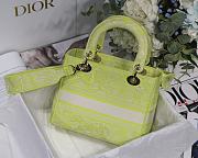 Dior Lady Luminous green M8002 Size 24 x 20 x 11 cm - 5