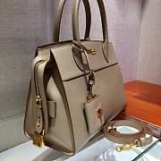 Prada Calf Leather Beige Handbag IBA046 Size 30 x 22 cm - 3