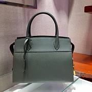 Prada Calf Leather Green Handbag IBA046 Size 30 x 22 cm - 3