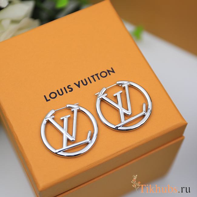 LV Earrings Silver - 1