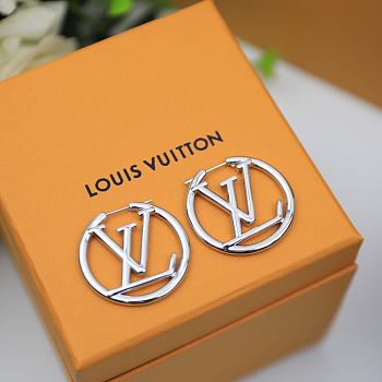 LV Earrings Silver