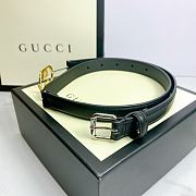 Gucci Belt Gold GC Logo Black - 6