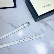 Gucci Belt Gold GC Logo White - 3