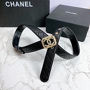 Chanel Belt Gold CC Buckle White 3 cm 02 - 6