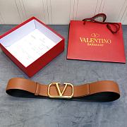 Valentino Belt Vlogo Brown Size 4 cm - 1