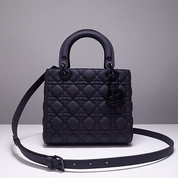 Dior Lady Ultra Matte Black Size 24 cm