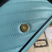 Gucci GG Marmont Blue 574969 Size 16.5 x 10.2 x 5.1 cm - 4