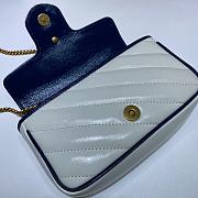 Gucci GG Marmont Dark White/Blue 574969 Size 16.5 x 10.2 x 5.1 cm - 6