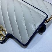 Gucci GG Marmont Dark White/Blue 574969 Size 16.5 x 10.2 x 5.1 cm - 3