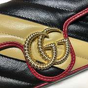 Gucci GG Marmont Dark Black/Yellow 574969 Size 16.5 x 10.2 x 5.1 cm - 3