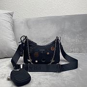 Prada polka-dot bag 1BH204 Black Size 22 x 12 x 6 cm - 1