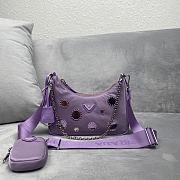 Prada polka-dot bag 1BH204 Purple Size 22 x 12 x 6 cm - 1