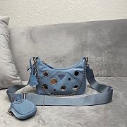 Prada polka-dot bag 1BH204 Blue Size 22 x 12 x 6 cm - 1