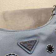 Prada polka-dot bag 1BH204 Blue Size 22 x 12 x 6 cm - 3