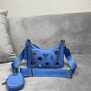 Prada polka-dot bag 1BH204 Dark Blue Size 22 x 12 x 6 cm - 1