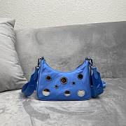 Prada polka-dot bag 1BH204 Dark Blue Size 22 x 12 x 6 cm - 3