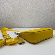 Prada Nylon Hobo Polka-Dot Bag 1BH204 Yellow Size 22 x 12 x 6 cm - 3