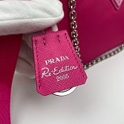 Prada Nylon Hobo Polka-Dot Bag 1BH204 Rose Red Size 22 x 12 x 6 cm - 5