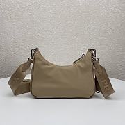 Prada Nylon Hobo Polka-Dot Bag 1BH204 Beige Size 22 x 12 x 6 cm - 4