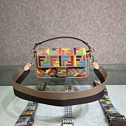 Fendi Baguette Handbag Multicolor Size 26 cm - 1