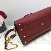 VALENTINO Vsling Handbag Wine Red 2829 Size 30.5 X 14 X 21 cm - 2